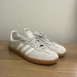 Women’s Adidas Samba OG W| Beige, White, Gum| Size US 8 1/2